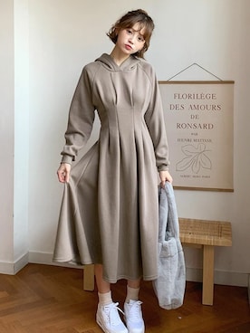 「DHOLIC(ディーホリック)のアイテム(エコバッグ/サブバッグ)」を使った、ディーホリックさん(レディース・165cm)の秋コーディネート