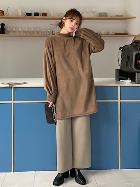 「ミニワンピ」｜ディーホリックさん（レディース・163cm）の秋コーディネート