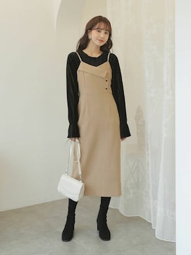 「DHOLIC（ディーホリック）のアイテム（ブーツ）」を使った、ディーホリックさん（レディース・164cm）の秋コーディネート