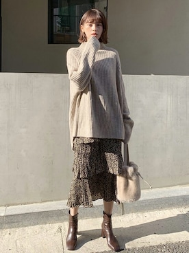 ディーホリックさん（レディース・163cm）の冬コーディネート