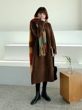 ディーホリックさん（レディース・165cm）の冬コーディネート