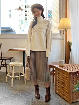 ディーホリックさん（レディース・163cm）の冬コーディネート