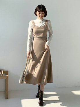 「DHOLIC（ディーホリック）のアイテム（その他トップス）」を使った、ディーホリックさん（レディース・163cm）の冬コーディネート