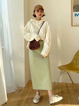 「DHOLIC（ディーホリック）のアイテム（その他トップス）」を使った、ディーホリックさん（レディース・163cm）の冬コーディネート