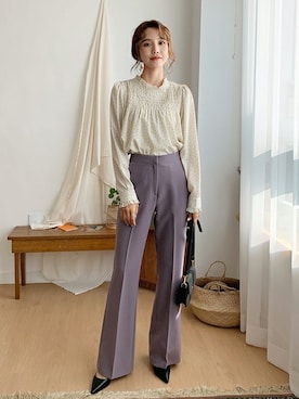 「DHOLIC（ディーホリック）のアイテム（パンプス）」を使った、ディーホリックさん（レディース・163cm）の冬コーディネート