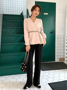 「DHOLIC（ディーホリック）のアイテム（ベルト）」を使った、ディーホリックさん（レディース・163cm）の冬コーディネート