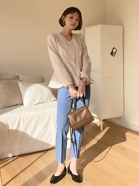 「DHOLIC（ディーホリック）のアイテム（ピアス（両耳用））」を使った、ディーホリックさん（レディース・163cm）の冬コーディネート