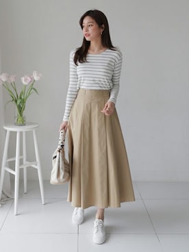 「DHOLIC（ディーホリック）のアイテム（その他）」を使った、ディーホリックさん（レディース・165cm）の春コーディネート