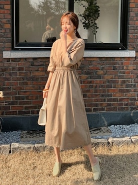 Dholic ディーホリック の コットンウエストゴムワンピース ワンピース Wear