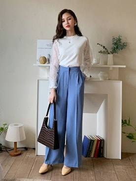 「DHOLIC（ディーホリック）のアイテム（パンプス）」を使った、ディーホリックさん（レディース・165cm）の春コーディネート