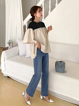 「DHOLIC（ディーホリック）のアイテム（その他シューズ）」を使った、ディーホリックさん（レディース・165cm）の春コーディネート