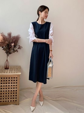 「DHOLIC（ディーホリック）のアイテム（その他）」を使った、ディーホリックさん（レディース・165cm）の春コーディネート