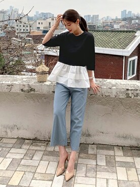 「DHOLIC（ディーホリック）のアイテム（その他）」を使った、ディーホリックさん（レディース・165cm）の春コーディネート