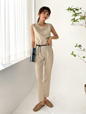 「DHOLIC（ディーホリック）のアイテム（ベルト）」を使った、ディーホリックさん（レディース・165cm）の春コーディネート