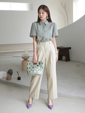 「DHOLIC（ディーホリック）のアイテム（その他）」を使った、ディーホリックさん（レディース・165cm）の夏コーディネート