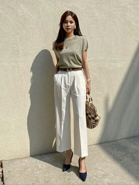 「DHOLIC（ディーホリック）のアイテム（パンプス）」を使った、ディーホリックさん（レディース・165cm）の夏コーディネート