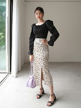 「甘辛mix」｜ディーホリックさん（レディース・164cm）の夏コーディネート