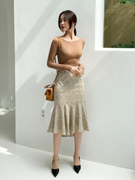 「おでかけ」｜「アイテム（パンプス）」を使った、ディーホリックさん（レディース・163cm）の夏コーディネート