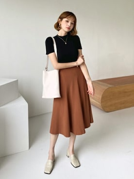 「DHOLIC（ディーホリック）の新作10％OFF（Tシャツ/カットソー）」を使った、ディーホリックさん（レディース・165cm）の夏コーディネート