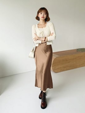 「DHOLIC（ディーホリック）の新作10％OFF（Tシャツ/カットソー）」を使った、ディーホリックさん（レディース・165cm）の夏コーディネート