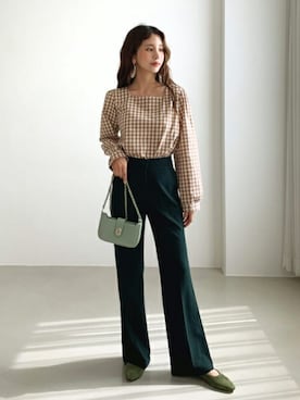 「DHOLIC（ディーホリック）の新作10％OFF（Tシャツ/カットソー）」を使った、ディーホリックさん（レディース・164cm）の秋コーディネート