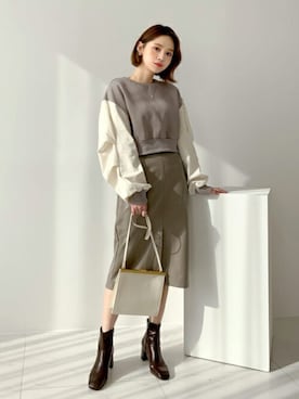 「アイテム（スウェット、その他）」を使った、ディーホリックさん（レディース・165cm）の秋コーディネート