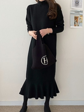 「ワンマイルコーデ」｜ディーホリックさん（レディース・165cm）の冬コーディネート