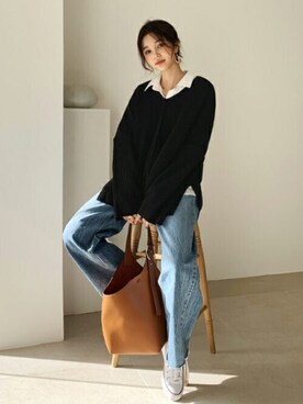 ディーホリックさん（レディース・163cm）の冬コーディネート