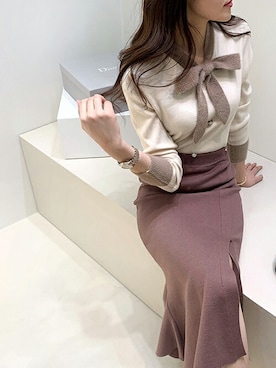 「DHOLIC（ディーホリック）のアイテム（トップス）」を使った、ディーホリックさん（レディース・169cm）の冬コーディネート