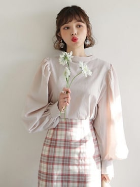 「ブラウスコーデ」｜ディーホリックさん（レディース・165cm）の冬コーディネート