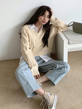 ディーホリックさん（レディース・164cm）の冬コーディネート