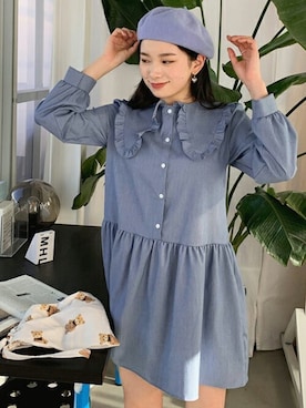 「DHOLIC（ディーホリック）のアイテム（ワンピース/ドレス）」を使った、ディーホリックさん（レディース・162cm）の冬コーディネート