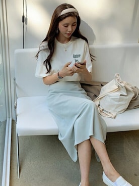 「DHOLIC（ディーホリック）のアイテム（スカート）」を使った、ディーホリックさん（レディース・164cm）の冬コーディネート