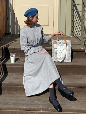 「DHOLIC（ディーホリック）のアイテム（トップス）」を使った、ディーホリックさん（レディース・165cm）の春コーディネート