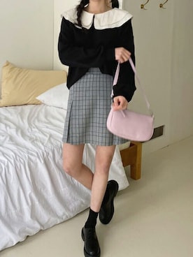 「DHOLIC（ディーホリック）のアイテム（スカート）」を使った、ディーホリックさん（レディース・162cm）の春コーディネート