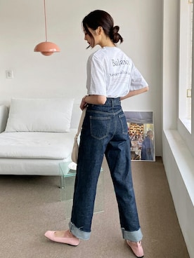 「DHOLIC（ディーホリック）のアイテム（Tシャツ/カットソー）」を使った、ディーホリックさん（レディース・167cm）の春コーディネート