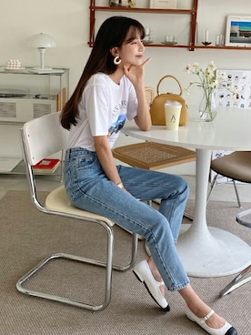 「レタリング」｜ディーホリックさん（レディース・164cm）の春コーディネート