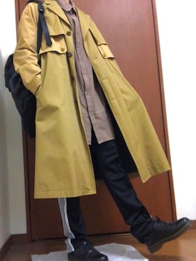 「FRAPBOIS（フラボア）のアイテム（ジャケット/アウター）」を使った、WMさん（メンズ・163cm）の春コーディネート