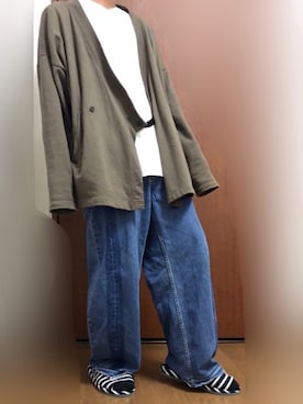 「CABANE de ZUCCa（カバンドズッカ）のアイテム（トップス）」を使った、WMさん（メンズ・163cm）の春コーディネート