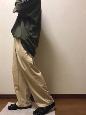 「CABANE de ZUCCa（カバンドズッカ）のアイテム（パンツ）」を使った、WMさん（メンズ・163cm）の夏コーディネート