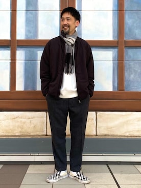 「coen（コーエン）のアイテム（ブルゾン）」を使った、coenむらたさん（メンズ・173cm）の秋コーディネート