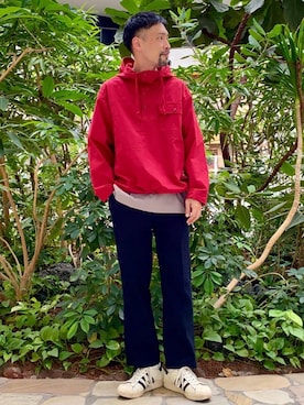 「USAコットン」｜「アイテム（ブルゾン）」を使った、coenむらたさん（メンズ・173cm）の春コーディネート