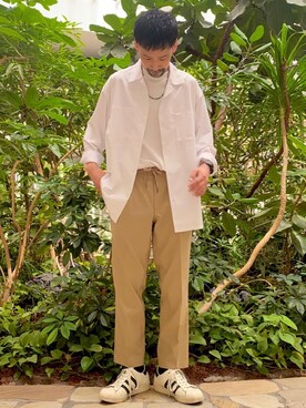 「ロゴ・コーエンベア」｜coenむらたさん（メンズ・173cm）の春コーディネート
