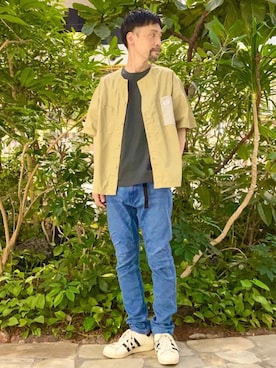 「SMITH'S（スミス）のアイテム（トップス）」を使った、coenむらたさん（メンズ・173cm）の春コーディネート