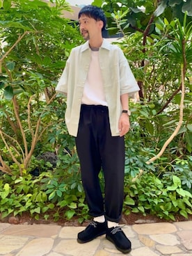 「USAコットン」｜coenむらたさん（メンズ・173cm）の夏コーディネート