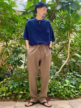 「ベーシックカラー」｜coenむらたさん（メンズ・173cm）の夏コーディネート