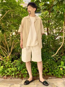 「ベーシックカラー」｜coenむらたさん（メンズ・173cm）の夏コーディネート