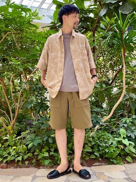 「USAコットン」｜coenむらたさん（メンズ・173cm）の夏コーディネート