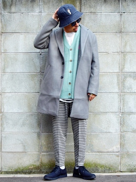 「STORES.jp（ストアーズドットジェーピー）のアイテム（Tシャツ/カットソー）」を使った、PUBLICATIONさん（メンズ・168cm）の冬コーディネート