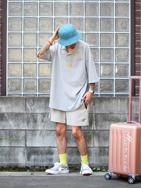 「STORES.jp（ストアーズドットジェーピー）のアイテム（アクセサリー）」を使った、PUBLICATIONさん（メンズ・168cm）の夏コーディネート